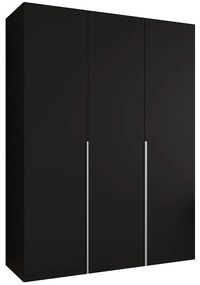 Skriňa Alicante I 150 čierna/strieborný