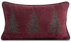 EUROFIRANY VIANOČNÁ DEKORAČNÁ OBLIEČKA NA VANKÚŠ HEMLOCK 30X50 CM VZOROVANÁ