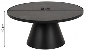 Konferenčný stolík Soli 3 čierny