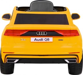 Ramiz Elektrické autíčko Audi Q8 Lift detské SUV žlté + diaľkové ovládanie