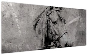 Obraz - Portrét koňa (120x50 cm)