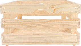 ČistéDrevo Drevená debnička 50 x 39 x 20 cm (vhodná na ovocie)