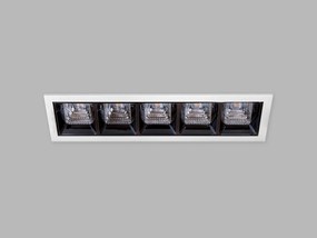 LED2 2312741DT TECO 5 lineárne zápustné svietidlo LED 55x205mm 15W/1500lm 4000K TRIAC biela