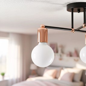 Toolight - závesná lampa E27 60W 392200, ružové-zlato, OSW-04014