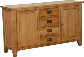 Komoda so 4 zásuvkami a 2 dvierkami, 150x45x85 cm