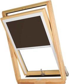 Dekodum Termoizolačná roleta na strešné okno typu VELUX SK06/S06/606 Farba látky: Wenge Silver, Farba profilu: Biela