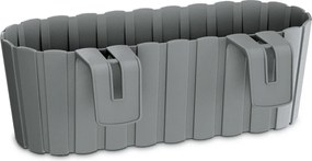Plastový balkónový kvetináč DDECZ400 38,3 cm - sivý kameň