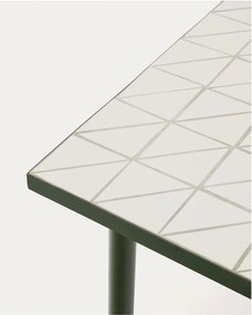 Oceľový záhradný jedálenský stôl 91x182 cm Maurina – Kave Home