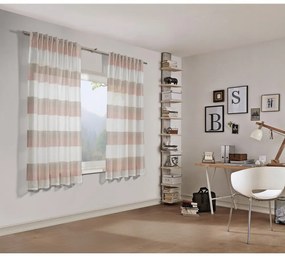 Ružová záclona 175x140 cm Etamine - Gardinia