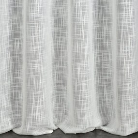 Dekorstudio Záves LIREN na dekoračných krúžkoch 140x250 cm - biely