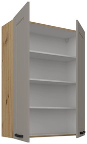Horná kuchynská skrinka Lucid 80 G-108 2F (korpus: dub artisan + front: mdf claygrey). Vlastná spoľahlivá doprava až k Vám domov. 1134694