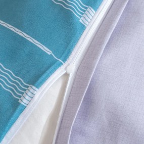Mikroflanelové obliečky STRIPELLE modré Rozmer obliečky: 70 x 90 cm | 140 x 200 cm