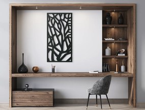 drevko Moderný obraz Konáre stromu Rozmer obrazu: 44,5 x 22,5 cm, Farba dekorácie: Čierna
