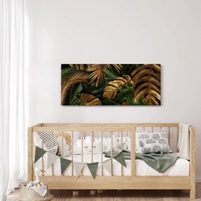 Obraz - Zlaté listy (120x50 cm)