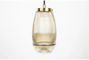 Závesné svietidlo v zlatej farbe so skleneným tienidlom ø 12 cm Robin - White Label