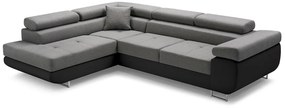 Rohová rozkladacia sedačka ALFA, 273x70/85x203, sioux 1115/lux 6, ľavý roh