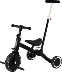 LEAN Trike Trojkolka PRO50 s vodiacou rukoväťou čierna