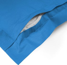 Biante Bavlnená obliečka na vankúš s lemom Moni MO-075 Modrá 30 x 50 cm