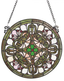 Vitrážový panel ŠTVORLÍSTOK 30 CM