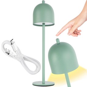 Toolight Toolight, bezdrôtová nočná USB lampa APP1361-T, zelená matná, OSW-08624