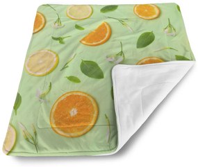 Sablio Deka pre bábätko Citrus a kvet - 80x100 cm