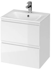 Cersanit S801-312-ECO - Závesná kúpeľňová skrinka s umývadlom MODUO biela