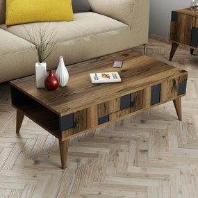 Konferenčný stolík Madrid Anthracite and Walnut