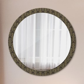 Okrúhle ozdobné zrkadlo na stenu Abstraktný fi 100 cm