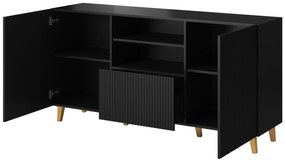 Cama Dizajnová komoda Pafos 2D1S - čierna