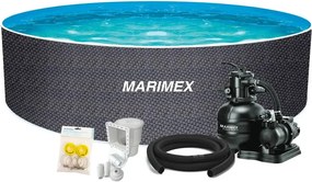 Marimex | Bazén Marimex Orlando 3,66x1,22 m s pieskovou filtráciou a príslušenstvom - motív RATAN | 19900127