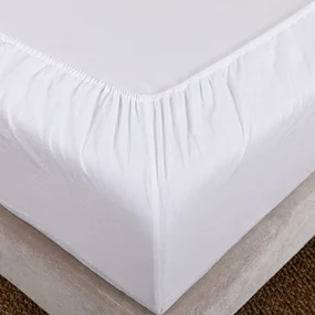Posteľná plachta jersey biela TiaHome - 180x200cm