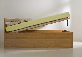 BMB MARIKA KLASIK - masívna buková posteľ s úložným priestorom 90 x 200 cm, buk masív