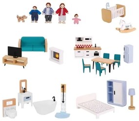 2Kids Toys - Drevený domček pre bábiky Barbora