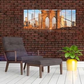 Obraz - Brooklynský most (120x50 cm)