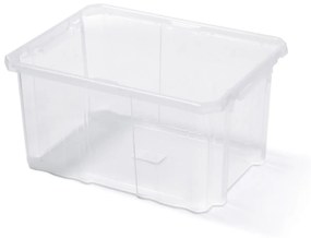 Plastový úložný box transparentný 30x20x16,5 cm