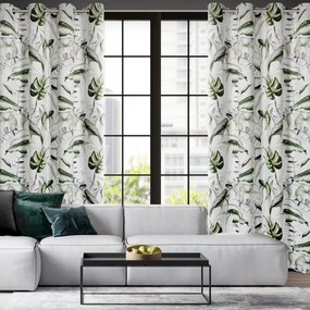 ZATEMŇOVACÍ ZÁVES NA KRÚŽKOCH ELLEN 140X250 CM VZOROVANÁ