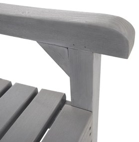 Tempo Kondela Drevená záhradná lavička, sivá, 150 cm, FABLA