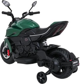 Elektrická motorka Ducati Diavel x Bentley zelená