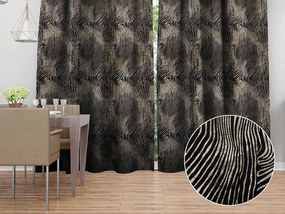 Biante Zamatový záves Tamara TMR-052 Zebrovaný vzor 135x230 cm