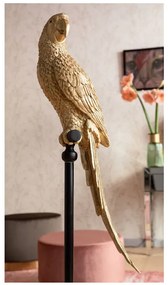Parrot dekorácia zlatá