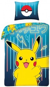 Halantex Bavlnené obliečky 140x200 + 70x90 - Pokémon Pikachu