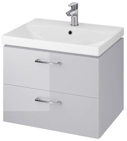 Kúpeľňová skrinka s umývadlom CERSANIT - SET 969 LARA CITY 60 - ŠEDÁ DSM (S801-216-DSM)