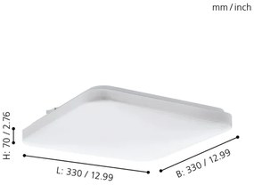 Eglo 97875 - LED Stropné svietidlo FRANIA LED/14,6W/230V