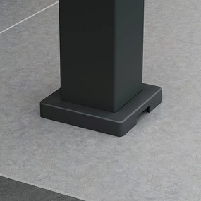 DEOKORK Záhradná hliníková pergola do stien 4x4 m (antracit)