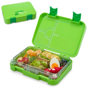 schmatzfatz junior Lunchbox, 6 priehradiek, 21,3 x 15 x 4,5 cm (Š x V x H)