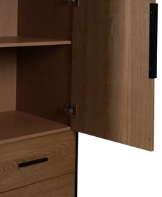 Šatníková skriňa v dekore jaseňa v prírodnej farbe 104x203 cm – Ixia