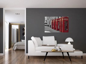 Obraz - Londýnske telefónne búdky (90x60 cm)