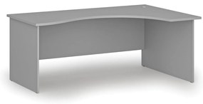 Ergonomický kancelársky písací stôl PRIMO GRAY, 180x120 cm, pravý, sivá