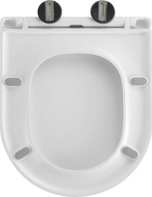 Erga Lily+, závesná WC misa 490x370x365mm, Rimless Tornado 2 + toaletné sedadlo s pomalým zatváraním, biela, ERG-V03-LILY-TO2-WH