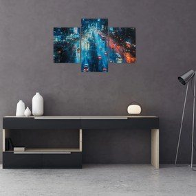 Obraz - Veľkomesto, olejomaľba (90x60 cm)